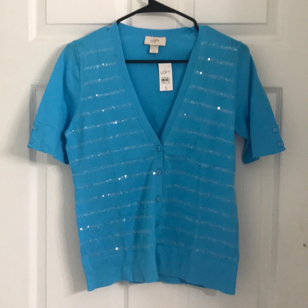 LOFT short sleeve cardigan